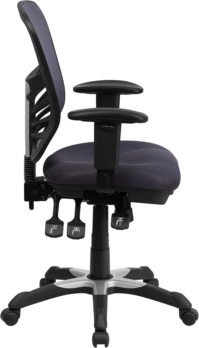Flash Furniture Nicholas Mid-Back Swivel Office and Gaming Chair, Ergonomic