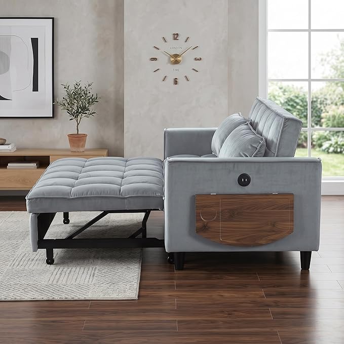 4 in 1 Convertible Sofa Bed, Pull Out Couch