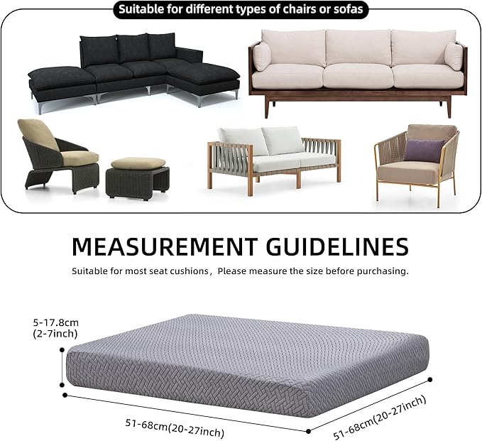 Outdoor Cushion Covers Set, Replacement