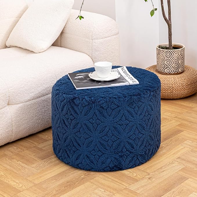 Plush Multi-Functional Ottoman Pouf – Ergonomic Ottoman Foot Rest