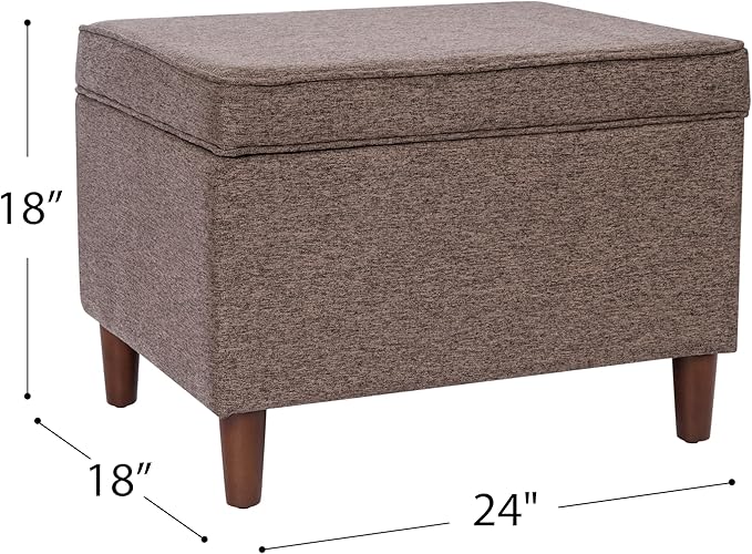 HomePop Home Decor | Dinah Collection Modern Storage Ottoman | Ottoman
