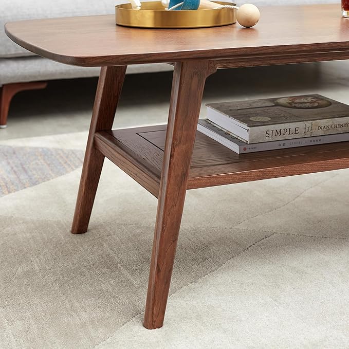 Dancongtea Solid Wood Coffee Table – 100% FAS-Grade Oak