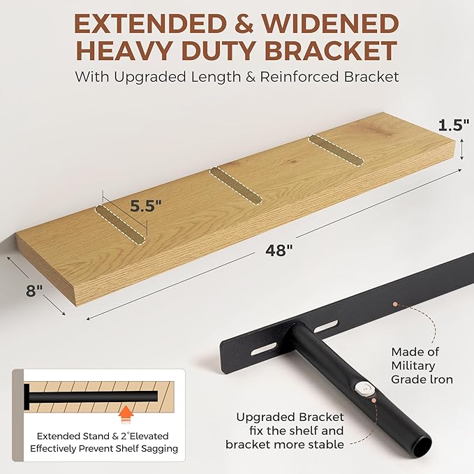 Dreamland 48 Inch Floating Shelves