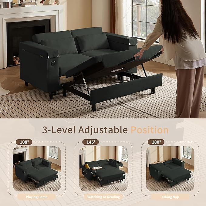 Auvsoce 66.4" Loveseat Sofa, Modern Couches