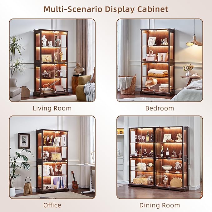 LELELINKY Farmhouse Display Cabinet
