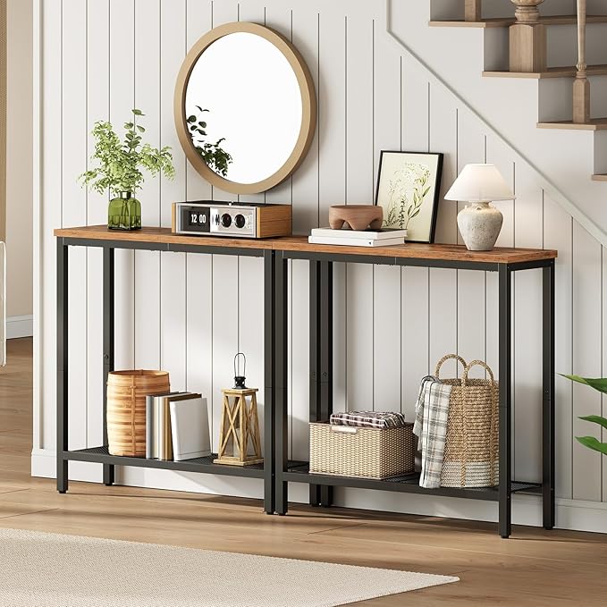 HOOBRO 29.5" Narrow Console Table, Small Entryway Table