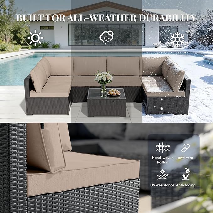 WWR Patio Furniture Set 7 Piece