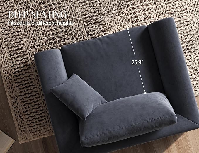 ohllob 48.6" Single Sofa, Small Boneless Couches