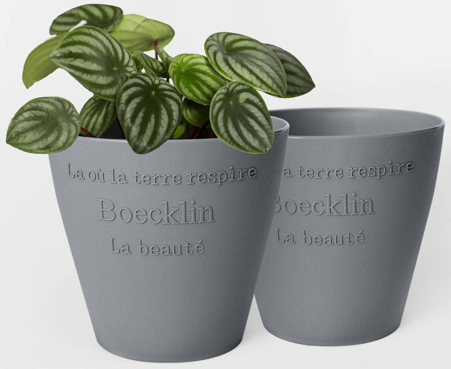 WDoptFY Modern Sleek Indoor Outdoor Pots for Artificial Flowers, Plant Pot for Fake/Faux Flowers, Versatile Decorative Desktop Vessel/Cachepot/Bin, Planter Vase, 1-PC, No Drainage Hole (Drillable)
