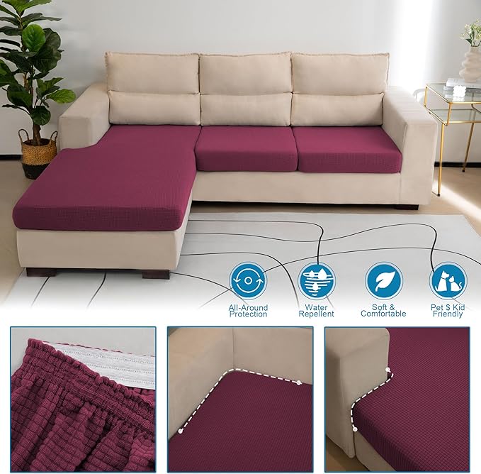 Water Repellent L Shaped Couch Covers