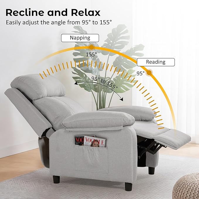 Korser Recliner Chair, Reading Chair