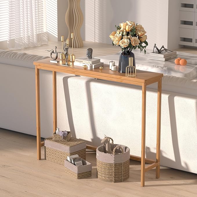 VASMIA Console Table, Entryway Table, Narrow Sofa Table, Living Room