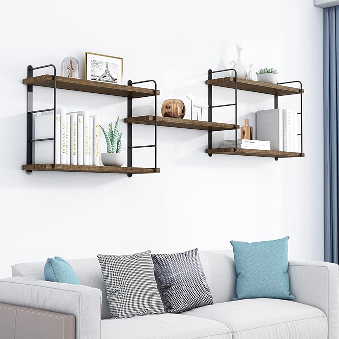 MXCSE Wall Shelves, Wall Mounted Bookshelves, DIY Floating Shelves