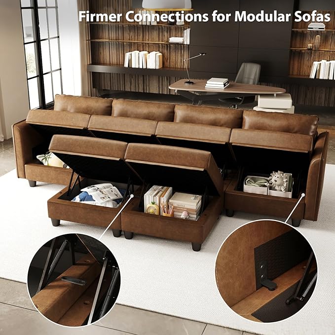 LLappuil Modular Sectional Sofa Middle Module Storage Seat