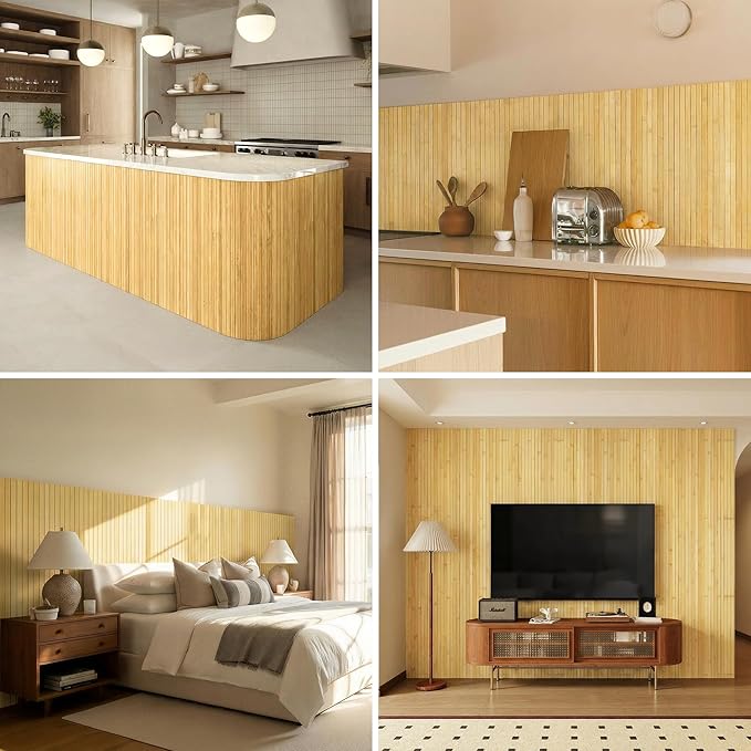 Bamboo Wall Panel, Peel and Stick wall Panels, paneles decorativos para pared