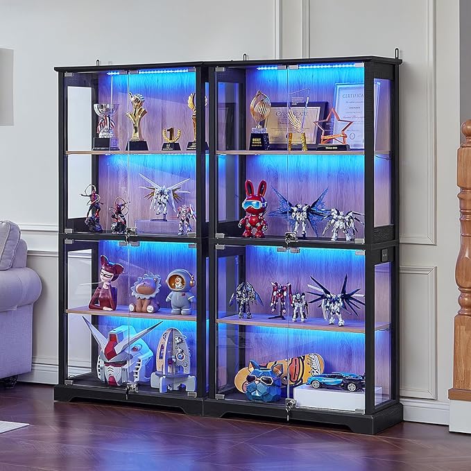 LELELINKY Farmhouse Display Cabinet