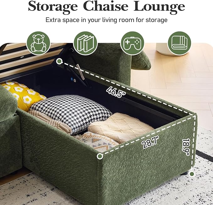 VINGLI Convertible Sofa Bed Couches