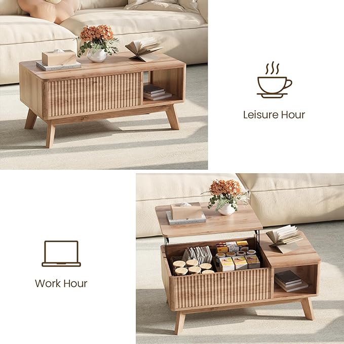 Wood Lift Top Coffee Table