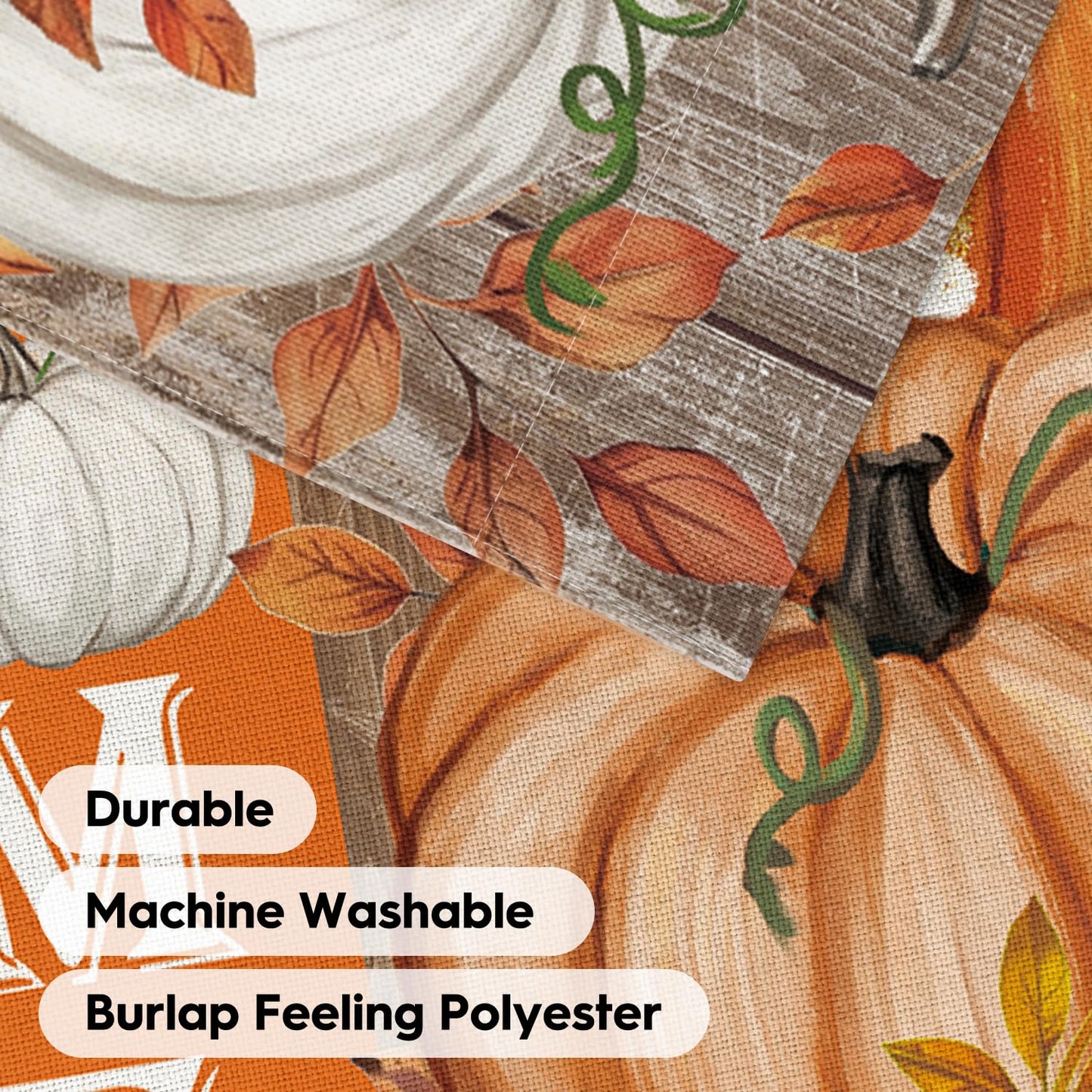 AVOIN colorlife Pumpkin Fall House Flag 28x40 Inch Double Sided Outside