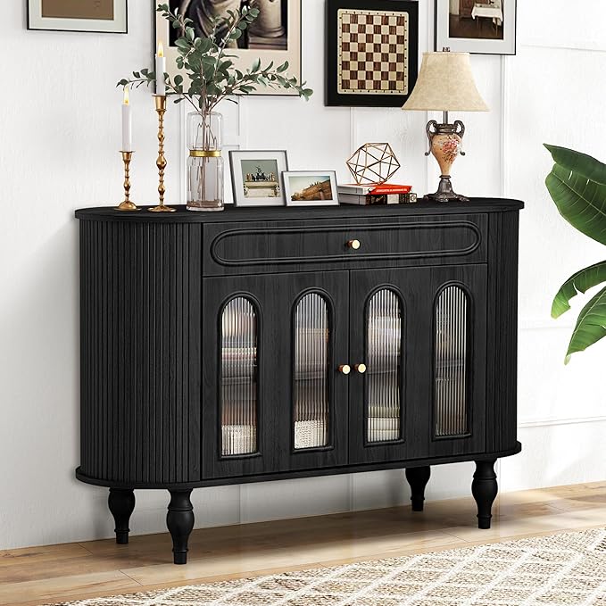 XUZENEST 47'' Fluted Sideboard Buffer Cabinet