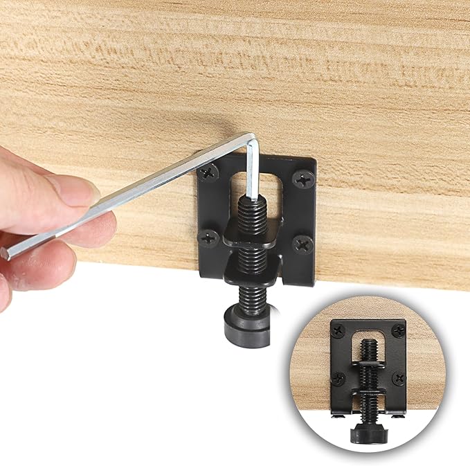 OwnMy 4 Packs Adjustable Furniture Leveling Feets L Shaped Furniture Levelers