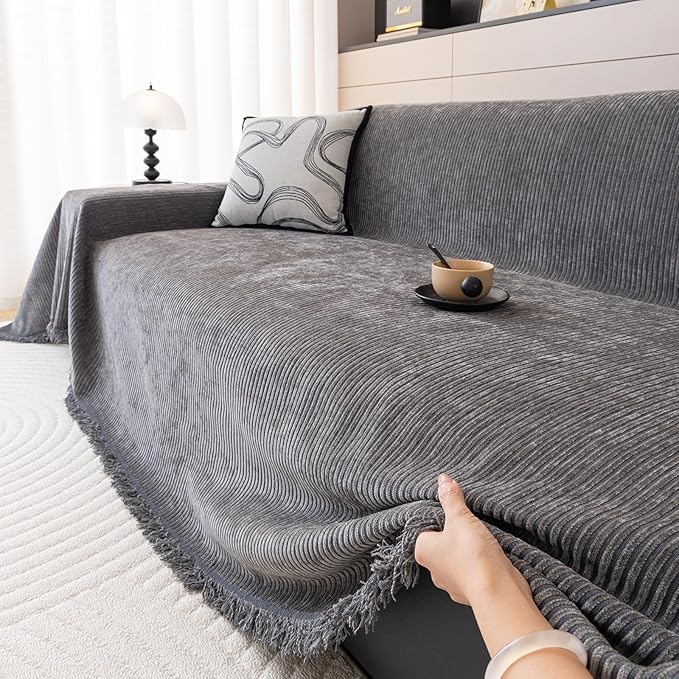 DREAMINGO Modern Minimalist Sofa Covers Washable Pet Furniture Protector Couch