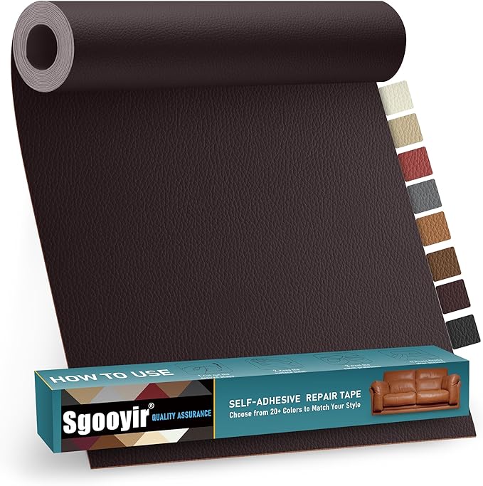 Leather Repair Patch Tape Kit, Vinyl Leather Repair Kit