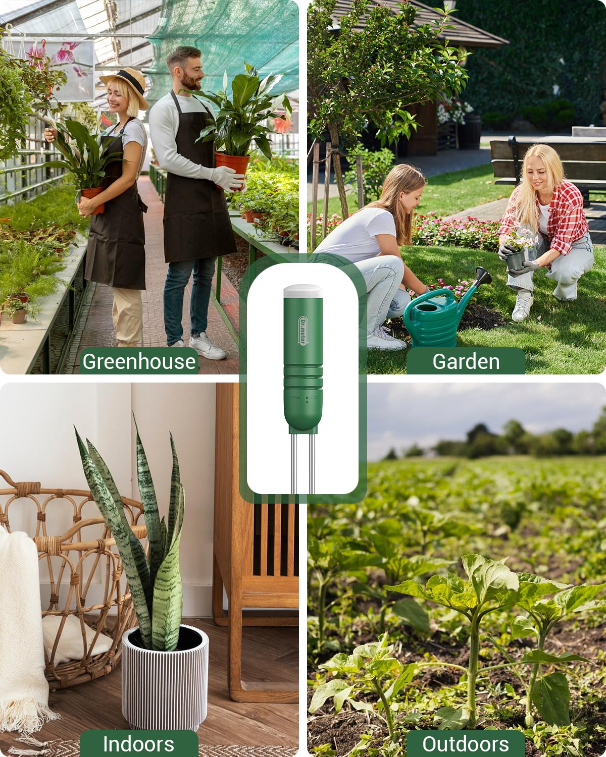 Dr.meter 1 Pack Soil Humidity Sensor Probe, Plants Soil Moisture Meter, Accessory Only, Cannot Be Used Alone