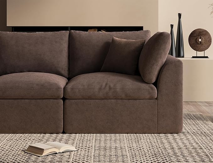ohllob Oversized Cloud Couches for Living Room, Boneless Sectional Couch