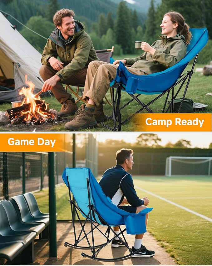Slsy Oversized Rocking Camping Chair