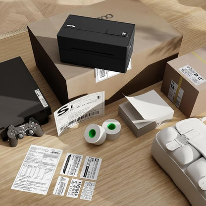 PeriPage Bluetooth Thermal Shipping Label Printer,Wireless 4x6 Shipping Label Printer for Shipping Packages,Support iPhone iPad Android Windows & Mac,Used for Amazon, Ebay,Shopify, Etsy, USPS.