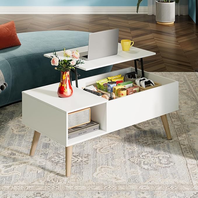 WLIVE Coffee Table for Living Room, Lift Top Coffee Table