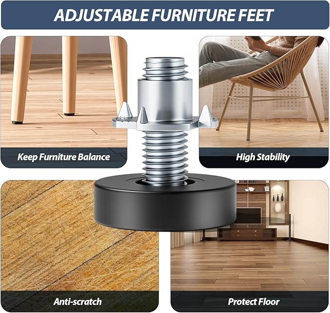 MROCO Furniture Leveling Feet