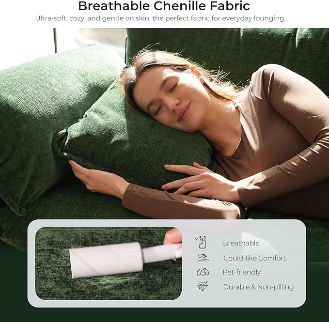 ELUCHANG Oversized 79" Modular Sectional Sofa Bed, Comfy Cloud Couch