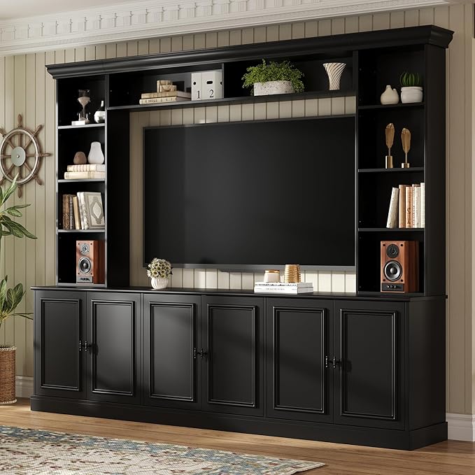 Merax 97.4" W Wall Unit Entertainment Center, TV Stand