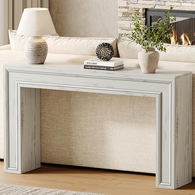 Rresyet 55 Inch Long Console Table, Sofa Table Behind Couch, Entryway Table