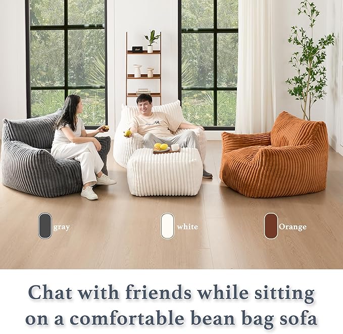 Giant Plush Bean Bag Chair for Adults