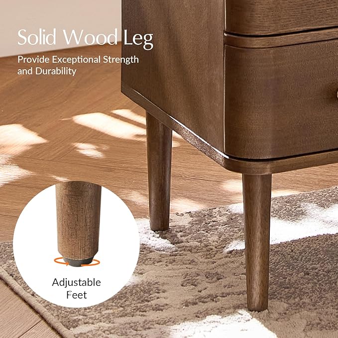HULALA HOME Modern End Table Set of 2