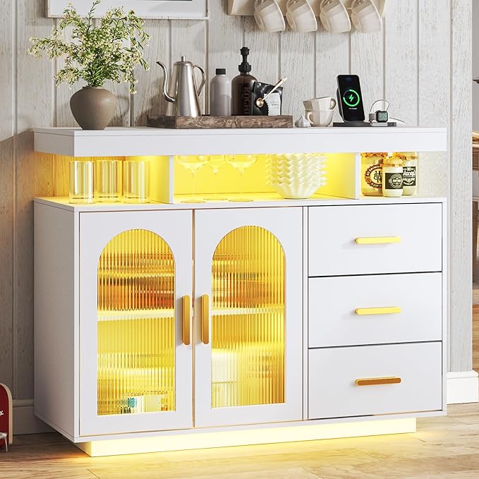 HNEBC LED Sideboard Buffet