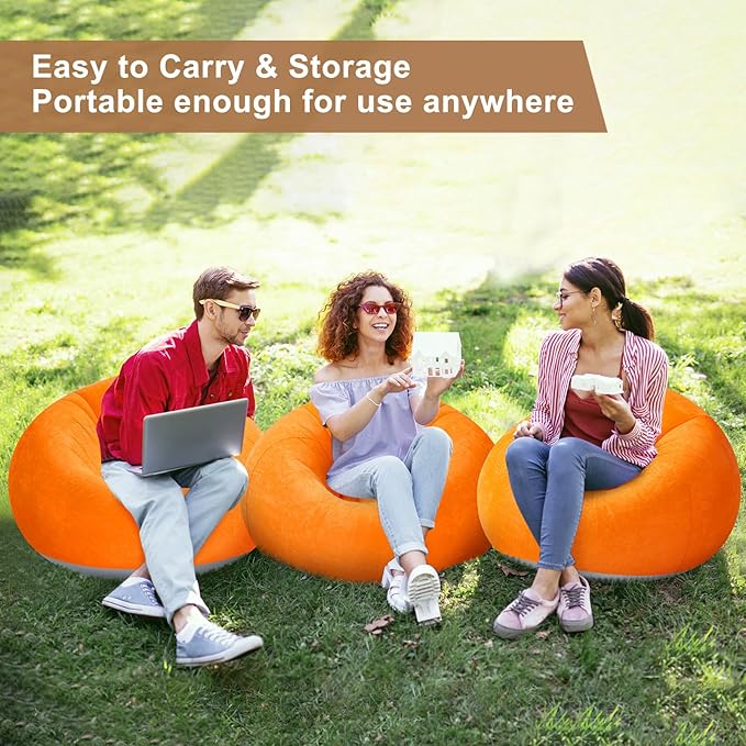 Realspring 6 9 12 Pcs Inflatable Bean Bag Chairs