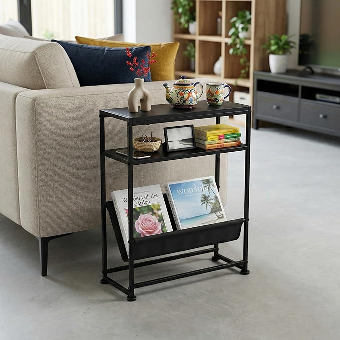 Narrow End Table for Small Spaces