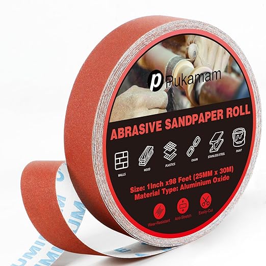 Emery Cloth Roll, 240 Grit Sandpaper Roll, Wet and Dry Emory Cloths