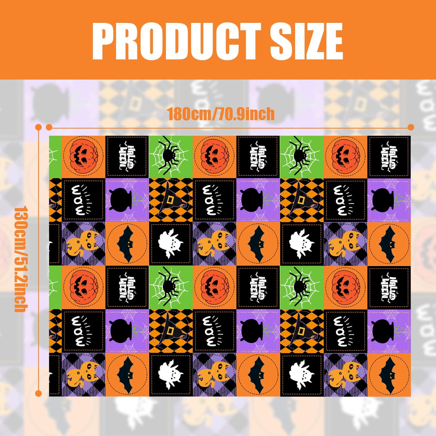 Halloween Throw Blanket Reversible, Cute Blanket Halloween 50"x70" for Couch, Bed, Sofa - Soft Plush Fleece Cartoon Pumpkin Print Decor Gifts (Style B)