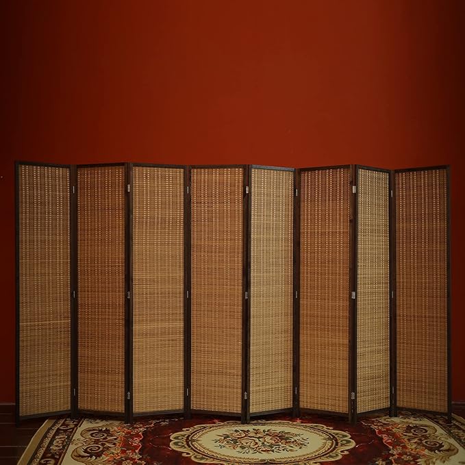 Furnnylane 8 Panel Bamboo Room Divider