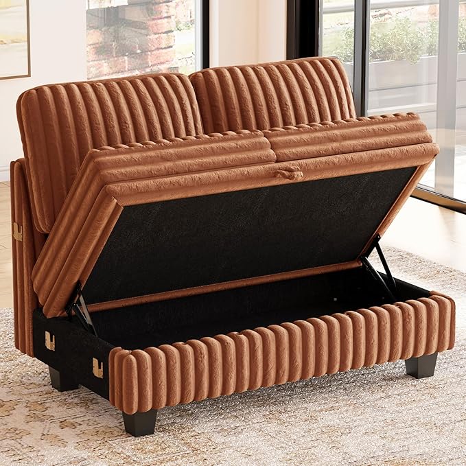 Belffin Corduroy Fabric Loveseat Module