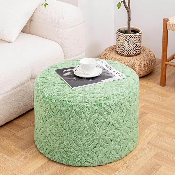Plush Multi-Functional Ottoman Pouf – Ergonomic Ottoman Foot Rest