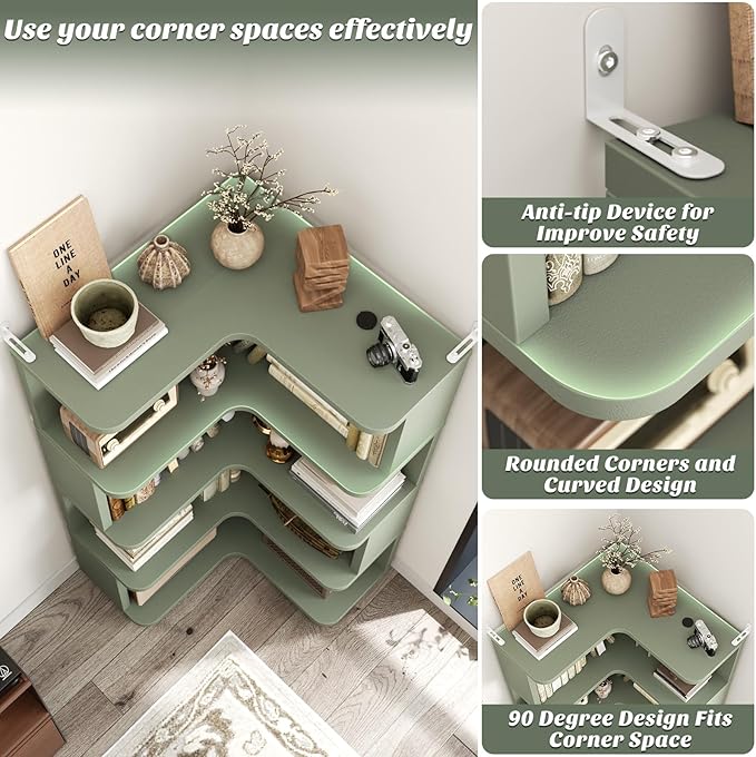 Armocity Corner Book Shelf