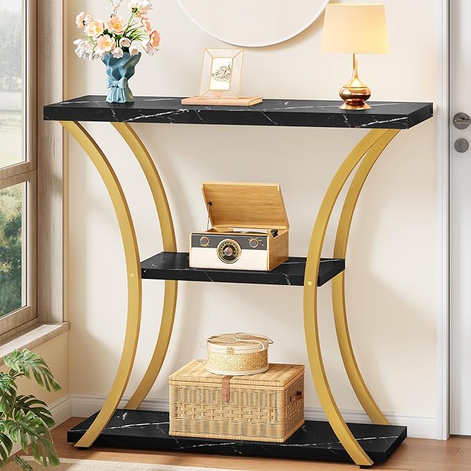 Hoctieon 3 Tier Console Table