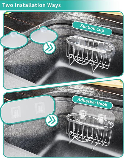 HapiRm Multifunctional Adhesive Kitchen Sink Organizer