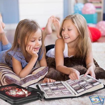 Trading Card Binder for One Piece Card Game,9 Pocket with 50 Sleeves up to 900 Cards One Piece TCG Card Binder,Waterproof Card Storage Bag with Sleeves,one piece for card Display Case